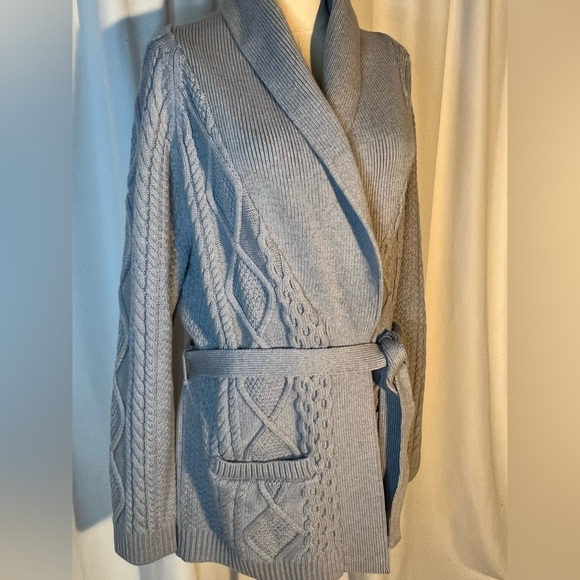 Aritzia Heritage Knit Merino Wool Open-Front Cardigan | L NWT - Picture 9 of 15